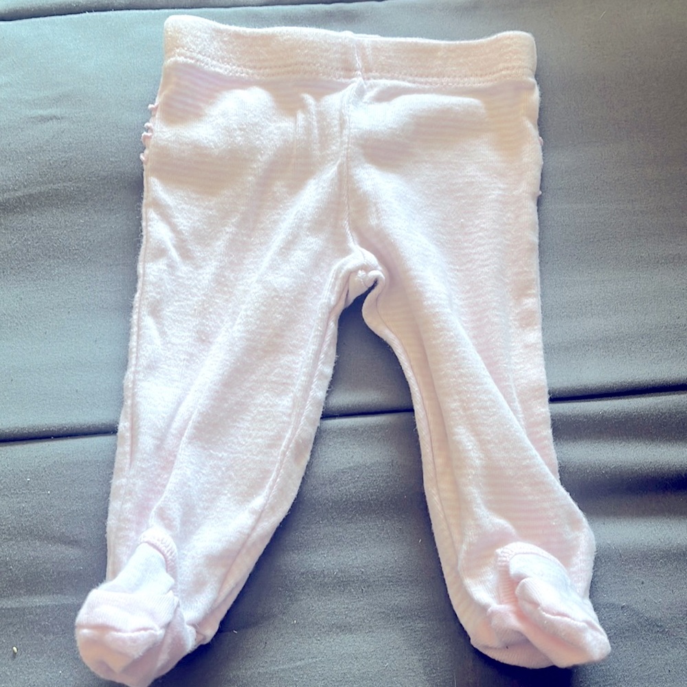 Pink striped with that are footed